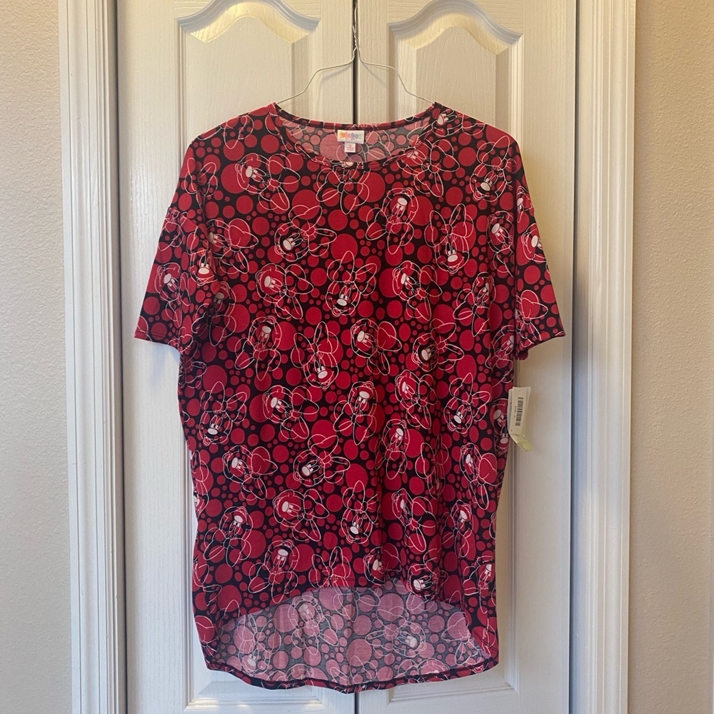 NWT LuLaRoe Minnie Mouse Irma Tunic Top